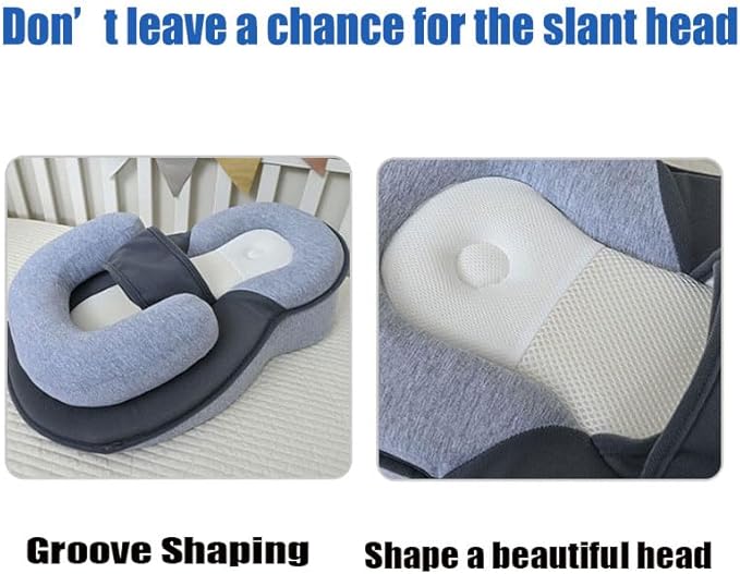 Soft Baby Reflux Pillow Portable Adjustable Baby Wedge Pillow for Newborn Infant, Support Breastfeeding Pillows