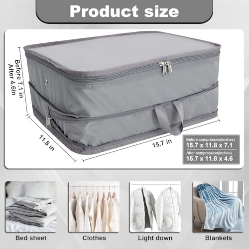 Packing Cubes for Travel Packing Organizers Compression Travel Cubes - Image 3