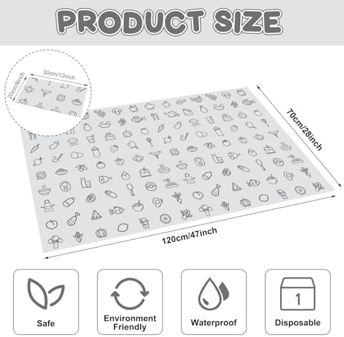 40 Pcs 28" x 47" Disposable Splat Mat - Image 2