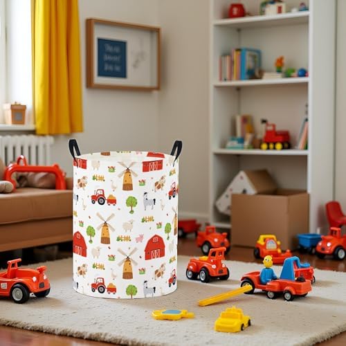 Baby Laundry Basket Baby Nursery Hamper Kids Laundry Basket Toy Storage Bin - Image 3