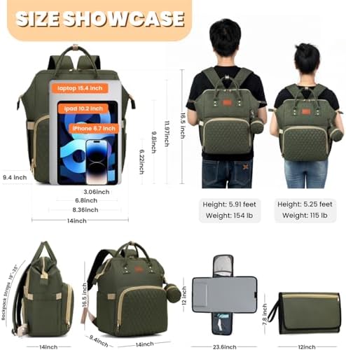 ROSEGIN Diaper Bag Backpack - Image 6