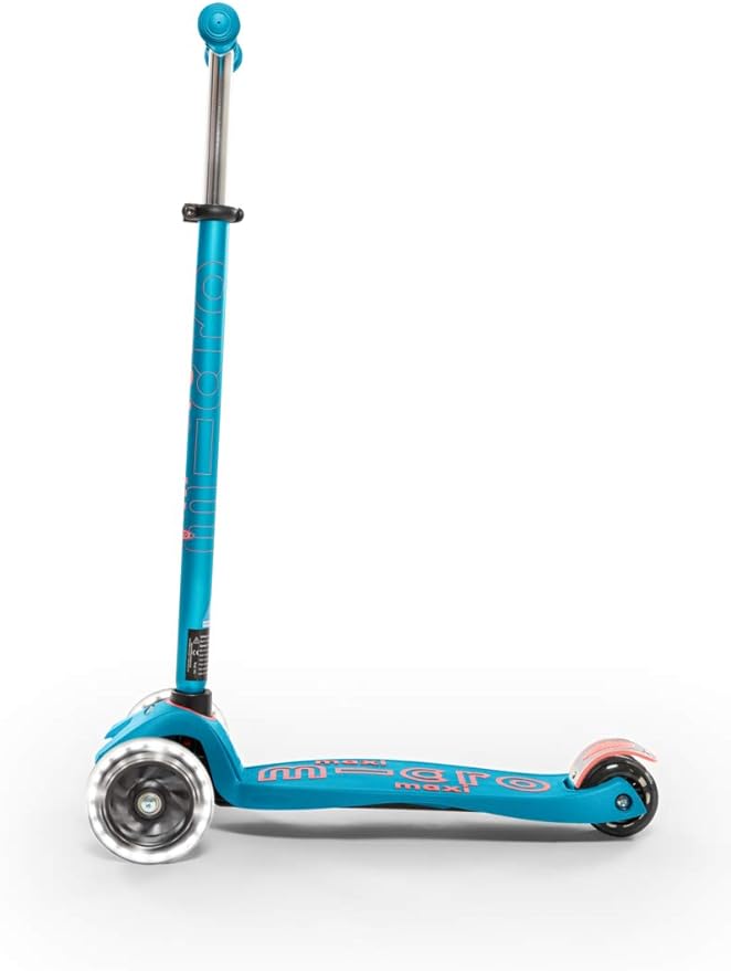 Micro Kickboard - Maxi Deluxe LED - Three Wheeled, Lean-to-Steer Swiss-Designed Micro Scooter for Kids with Motion-Activated Light-Up Wheels for Ages 5-12 …