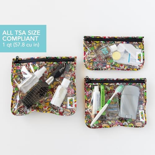 Bumkins Travel Bag, TSA Approved Pouch, Zip Bag, Quart Size Airline Compliant - Image 3