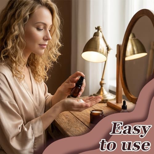 Happyupcity 12PCS 10ML 0.3OZ Brown Empty Plastic Lotion Pump Bottle - Image 6