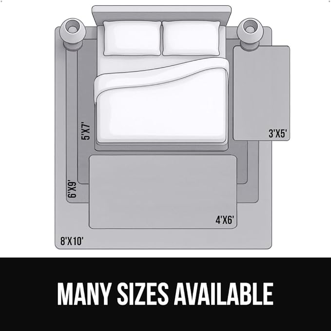 GORILLA GRIP Ultra Soft Washable Area Rug, Stain and Slip Resistant Plush Thick Carpet for Bedroom Living Room, No Shed Floor Rugs, Pet Friendly, Dorm Essentials, Kids Nursery Home Decor 4x6 Dark Gray