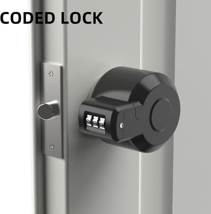 Door Knob Lockout Device Cover to Disable Doorknob/Faucet/Water Valve Hose Lock Door Handle Temporary Lock for Bedroom Door from Outside