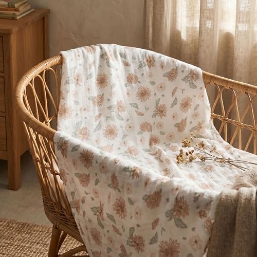 GLLQUEN BABY Muslin Swaddle Blankets 4Pk Receiving Blanket Large 35" x 40" - Image 4