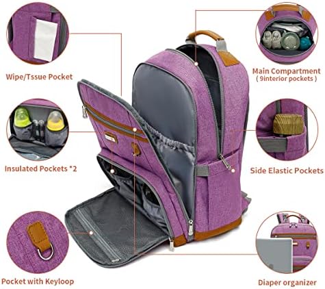 Diaper Bag Backpack, Large Baby Nappy Bags - Image 2