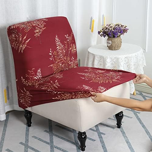 Armless Accent Chair Cover Slipcovers, 2 Pack - Image 2