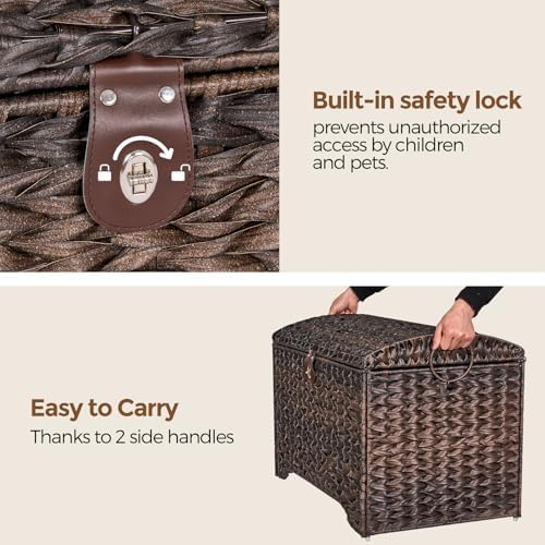 178L Handwoven Wicker Storage Basket - Image 4