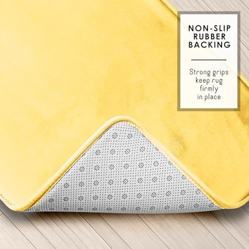 Clara Clark 2 Piece Bathroom Rugs, Velvet Memory Foam Bath Mat Set, Non-Slip - Image 4
