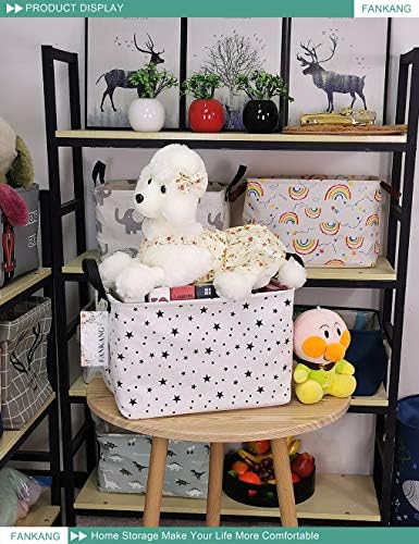 Rectangular Star Fabric Storage Basket - Image 4