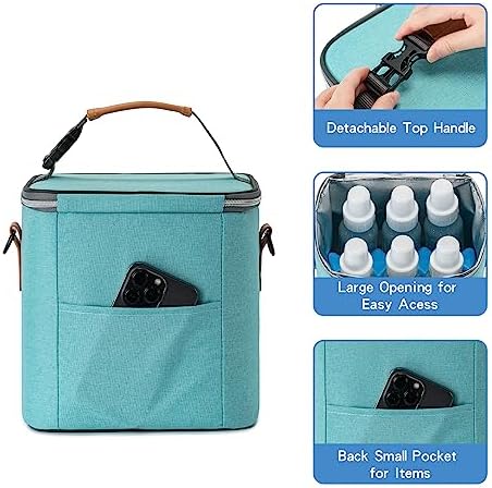 Breastmilk Cooler Bag with Ice Pack Fits 6 Baby Bottles Up to 9 Ounce, Baby - Image 4