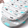 Stretch Fitted Bassinet Sheet Set BROLEX 2 Pack Cradle Sheets by BROLEX