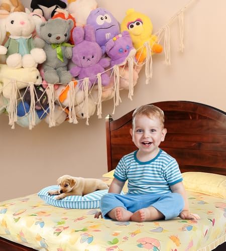 100% Cotton Handmade Stuffed Animal Storage Hammock - Image 2