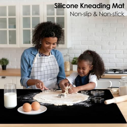Thick Extra Large Silicone Mat For Kitchen Counter 39.4"x23.6" Silicone Table - Image 2