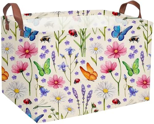 Essme Rectangular Flower Basket, Storage Bins Organizer by ESSME
