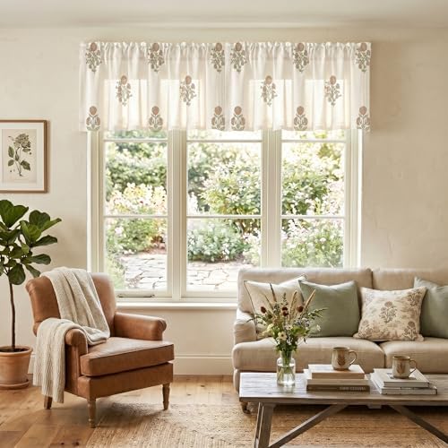 Linen Kitchen Curtains Valances - Image 4