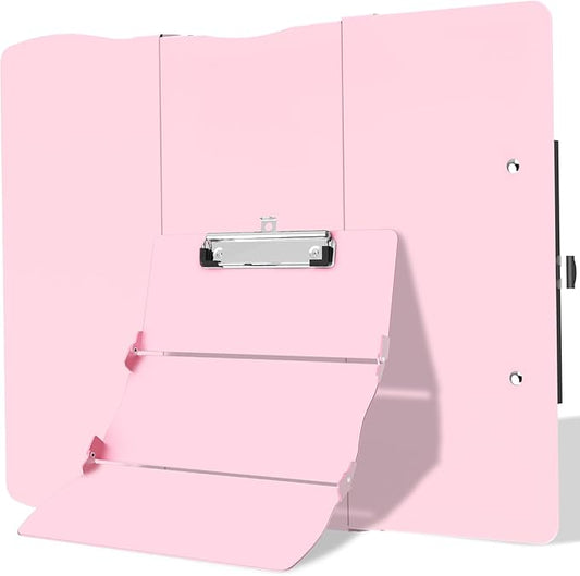 Clipboard Foldable Without Edition Cheat Sheets Aluminum 3 Layers Foldable Clipboards Pocket Size Profile Clip Clipboards Notepad for Students, Nurses,Contractor Trucker Driver