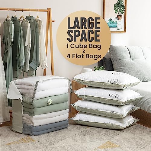 TAILI 6 Pack Vacuum Storage Bags, Extra Large Cube - Image 3