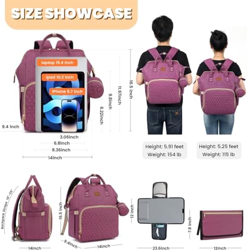 ROSEGIN Diaper Bag Backpack - Image 6