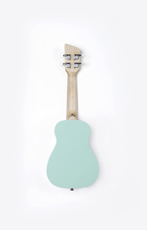 Loog Wood Soprano Ukulele for Kids & Beginners, App & Lessons, All Ages (Green)
