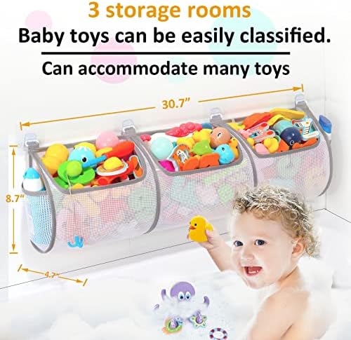 Ligereza Bathtub Toy Holder，Prevent Spots，Bath Toy Storage Bath Toys - Image 3
