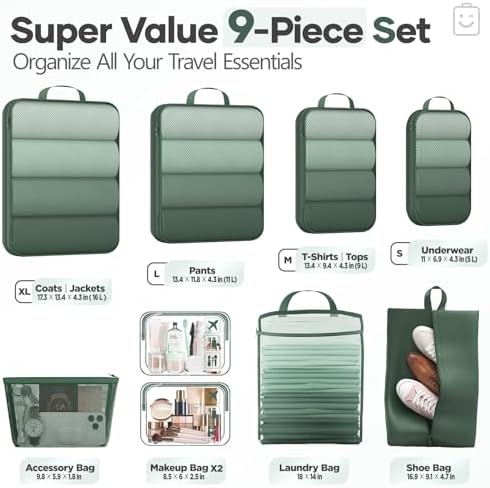 Veken 9/11 Set Compression Packing Cubes - Image 2