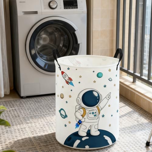 ESSME Kids Laundry Basket, Space Hamper Collapsible Canvas Waterproof Storage - Image 4