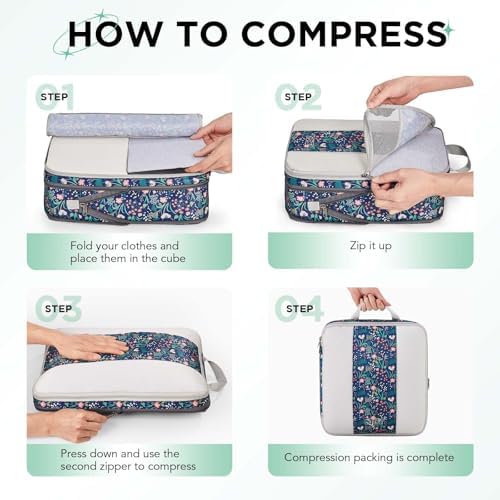 OlarHike 6 Set Compression Packing Cubes - Image 3
