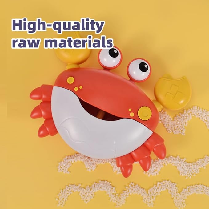 Crabby Bubble Bath Toy for Toddlers - Automatic Bubble Maker with 12 Children's Songs - Sing-Along Bath Bubble Machine for Baby, Toddler and Kids - Fun Bathtub Toy for Endless Bubble Play
