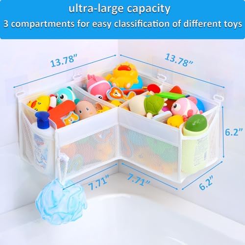 KPH Corner Bath Toy Organizer - Image 3