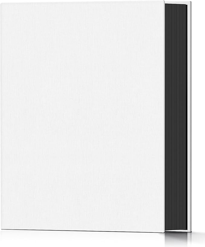 Popotop Photo Album 4x6 100 Pockets for Wedding Gifts,Linen Hardcover Picture Albums for Family Anniversary Baby Vacation Pictures