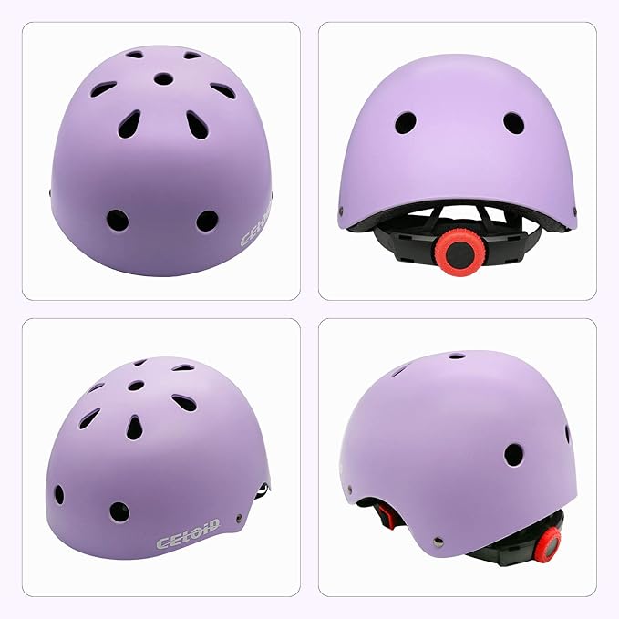 Kids Bike Skateboard Helmet Pad Set,Toddler Cyling Protective Gear Knee & Elbow Pads Wrist Guards for 5-8-10-12-14-16 Years Girls Boys Bicycle Scooter Roller Skate Inline Skating Rollerblading