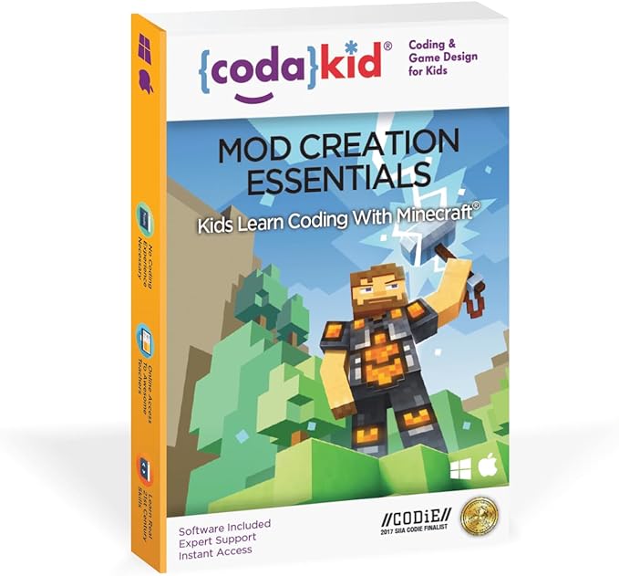 Coding for Kids with Minecraft - Ages 9+ Learn Real Computer Programming and Code Amazing Minecraft Mods with Java - Award-Winning Online Courses (PC & Mac)
