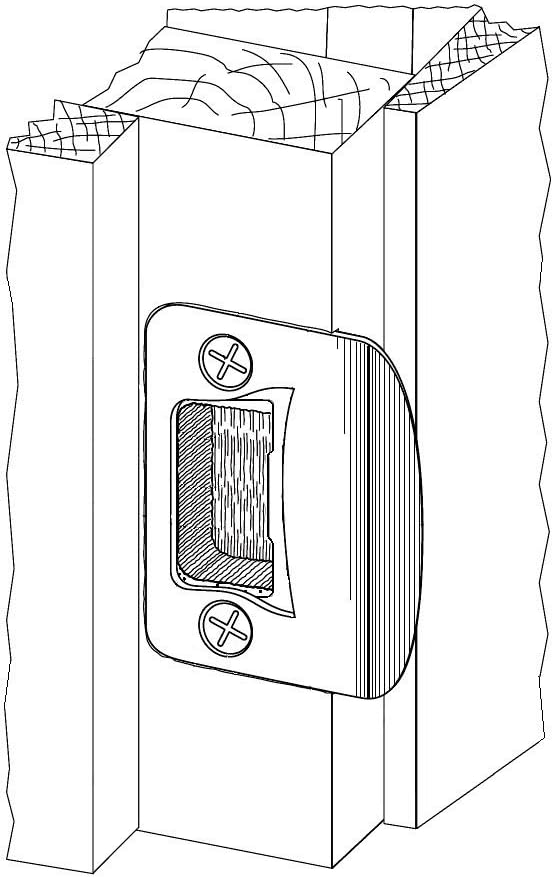 Gator Door Latch Restorer - Strike Plate 1-Pack (Satin Nickel)