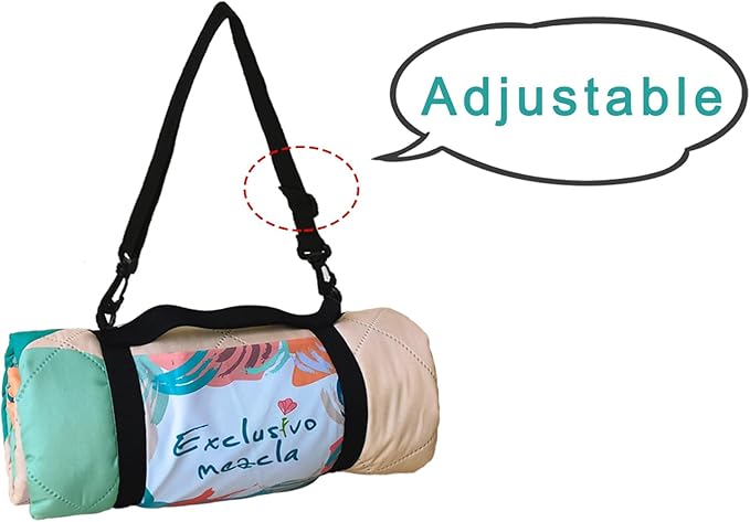 Exclusivo Mezcla Waterproof Picnic Blanket 60x80 Inches Large Multicolor Floral Polyester Sandproof Modern Camping Blanket