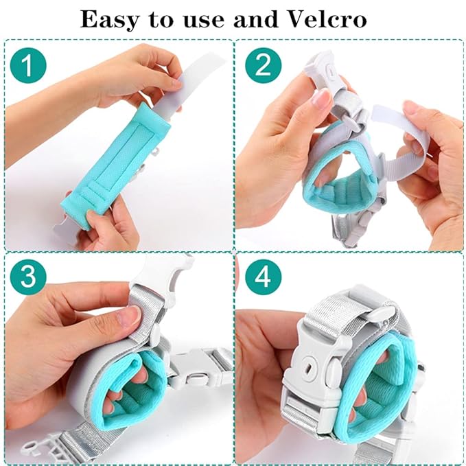 2 in 1 Baby Leash Anti Lost Wrist Link for Toddlers Toddler Harness,Baby Leash,Leash for Toddlers,Wrist Leashes（Green 2.5M)