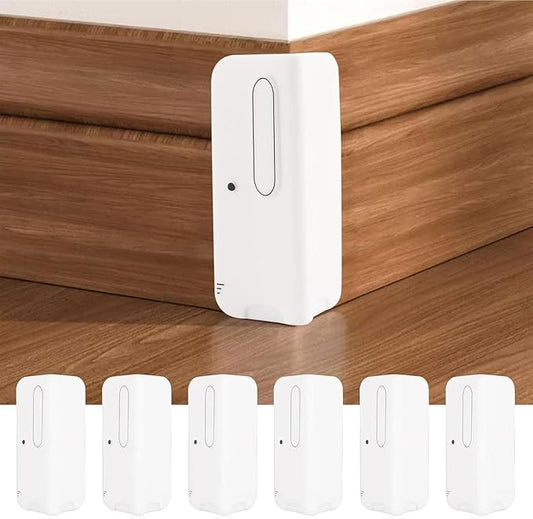 6 Pcs Self Adhesive Silicone Corner Protectors Cute Elephant Pattern Edge Guards Safety Baseboard Corner Blocks Decotive Baby Proofing Corner Cushion for Wall, Furniture & Sharp Corners -White