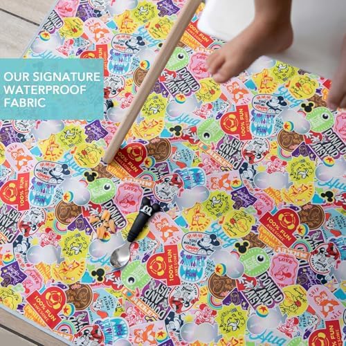 Bumkins Disney Baby Splat Mat for Under High Chair, Babies Toddlers Eating Mess - Image 3