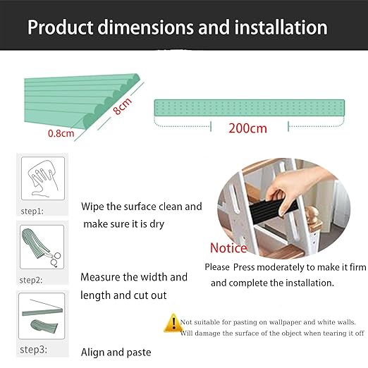Bunk Bed Ladder Pads,Self-Adhesive Bunk Bed Ladder Cover Foam Padding,Traction Treads for Stair Steps,Soft Extra-Wide Edge Protector,Furniture 6.5 Ft Gray