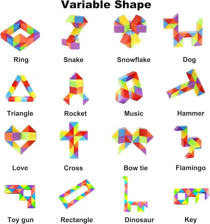 GOLDGE 24 Pack Mini Cube Puzzle Fidget Toys - Bulk Party Favors & Goodie Bag Stuffers for Kids, Travel Toys for Ages 4-8, Treasure Box Toys for Classroom, Birthday & Back to School Gifts