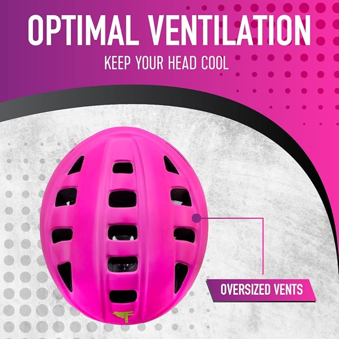 Flybar Kids Bike Helmet - Dual Certified Adjustable Dial, Lightweight Skateboard Helmet, Roller Skating, Pogo, Electric Scooter, Snowboard, Youth and Toddler Helmet, Boys & Girls 3-14