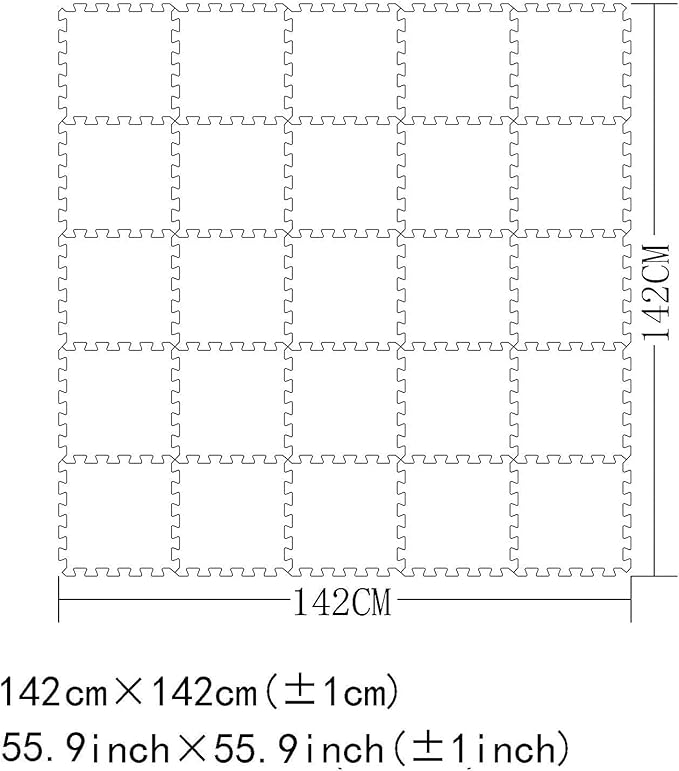 MQIAOHAM® 25 Pieces Puzzle Play Mats, Soft Baby Play Mat, Kids Interlocking Foam Floor Tiles, Toddlers Carpet Playmats G301025-106110112