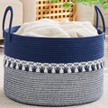 KAKAMAY Large Blanket Basket by KAKAMAY