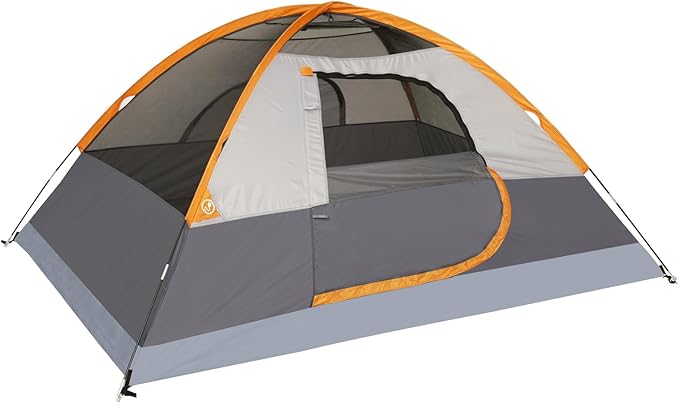 Amazon Basics Camping Tent, 3-Season Dome Design with Rainfly