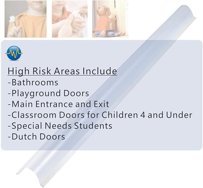 AILUOQI 4 Pack Door Jam Shield Finger Pinch Guard for Baby Proofing, Kids, Hinge Cover Pinch Guard for 90 & 180 Degree Doors Frame & Baby Gate. 47.2" H, 6.7" W