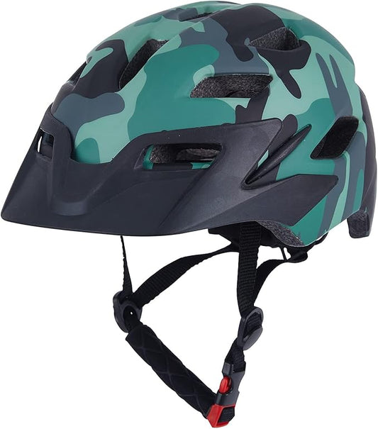 Kids Bike Helmet, Youth Toddler Boys Girls Helmets, 2 Size Adjustable for Ages 2-3-5-8-14 Years, Child Helmet with Visor and LED Light, Lightweight Multi-Sport Bicycle Scooter Cycling Helmets