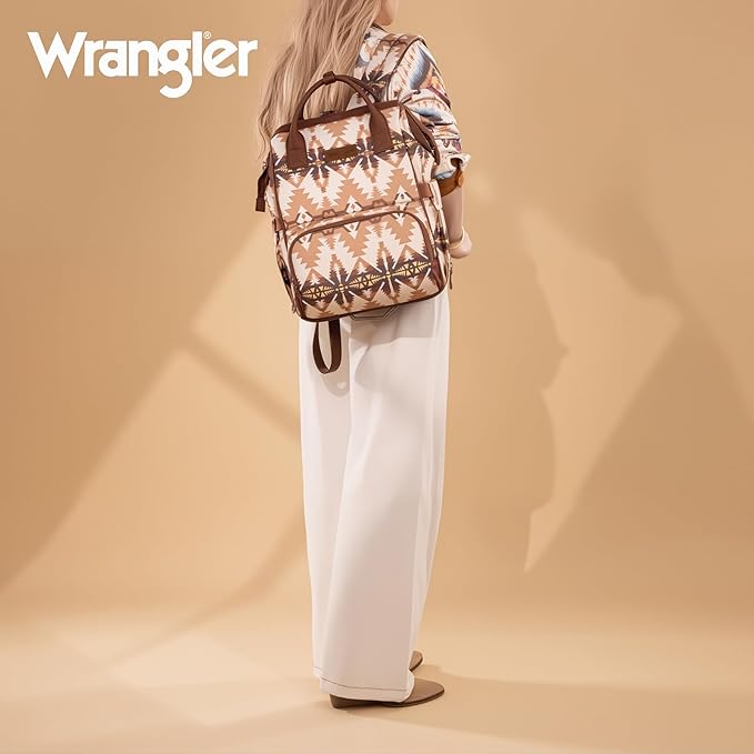 Wrangler Callie Diaper Bag Backpack with Stroller Straps Multifunction Baby Travel Bag WG2210-9110TN