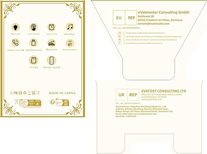 Alarm Clock Bluetooth Speaker, Night Light White Noise Machine Touch Bedside Lamp with Alarm Clock for Kids Multi-Color Changing Night Light Xmas Gifts for Teenage Girls Boys Women Teen Girl Gifts